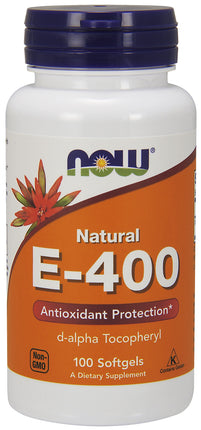 Vitamin E-400 IU D-Alpha Tocopheryl, 100 Softgels , Brand_NOW Foods Form_Softgels Size_100 Softgels