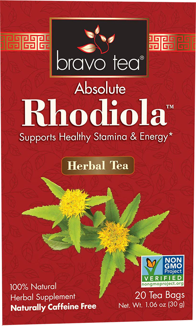 Absolute Rhodiola Herbal Tea, 20 Tea Bags , Brand_Bravo Tea Form_Tea Bags Size_20 Count
