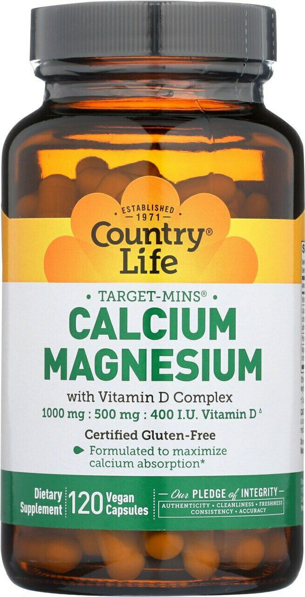 Calcium Magnesium with Vitamin D Complex, 120 Vegan Capsules , 20% Off - Everyday [On]
