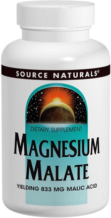 Magnesium Malate 1,250 mg, 180 Tablets , Brand_Source Naturals Form_Tablets Potency_1250 mg Size_180 Tabs