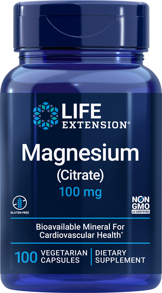 Magnesium (Citrate), 100 Vegetarian Capsules ,