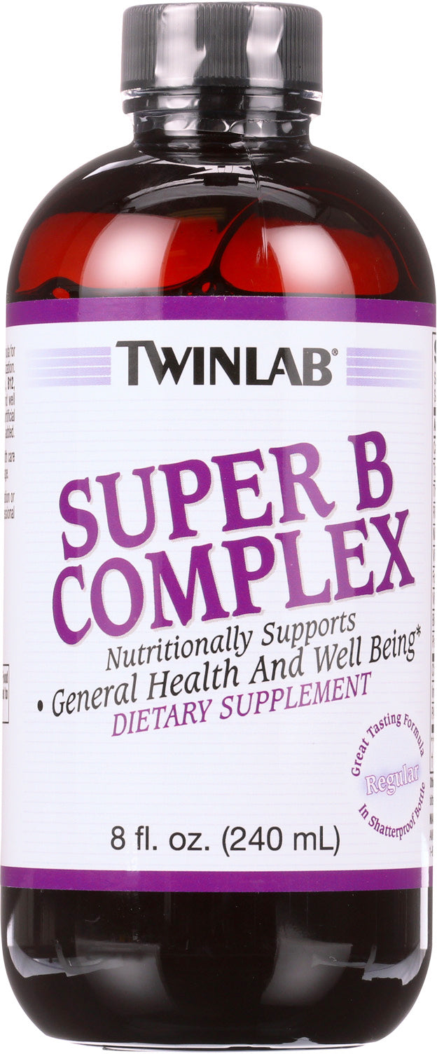 Super B Complex, 8 Fl Oz (240 mL) Liquid , Brand_TwinLab Form_Liquid Size_8 Oz