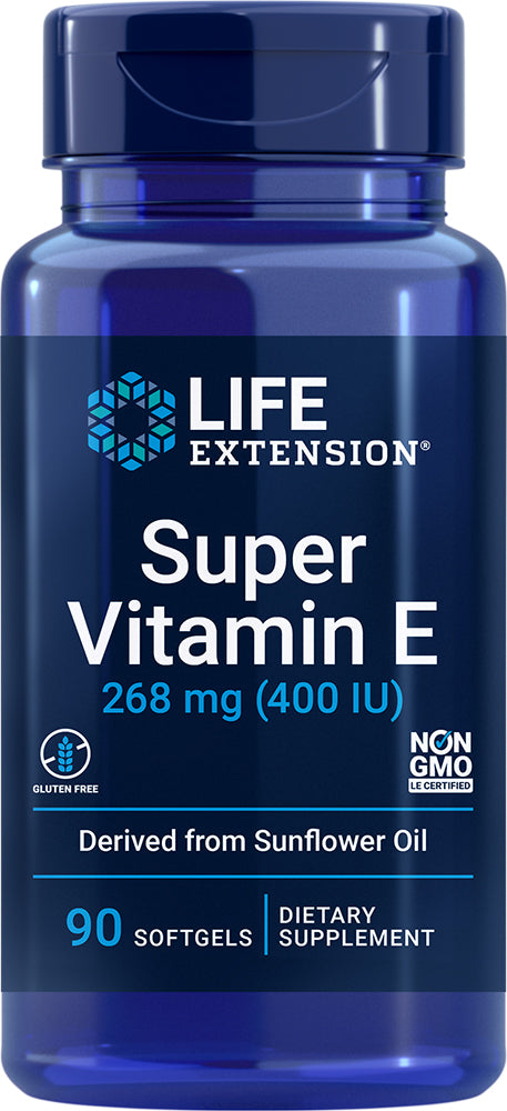 Natural Vitamin E, 400 IU, 90 Softgels , Brand_Life Extension Form_Softgels Potency_400 IU Size_90 Softgels