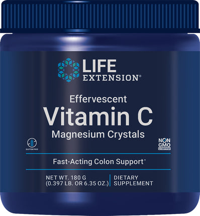 Effervescent Vitamin C Magnesium Crystals, 180 g Crystals ,