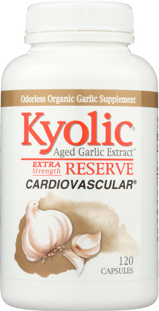 Aged Garlic Extract™ Cardiovascular Extra Strength Reserve, 120 Capsules , Brand_Kyolic Form_Capsules Size_120 Caps