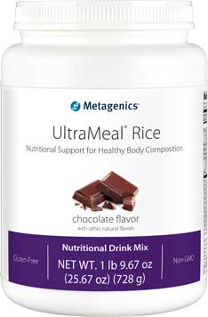 UltraMeal® Rice, Chocolate Flavor, 14 Servings, 25.67 Oz (728 g) Powder , Emersons Emersons-Alt