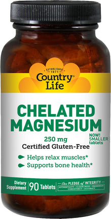 Chelated Magnesium, 250 mg, 90 Tablets , 20% Off - Everyday [On]