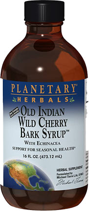 Old Indian Wild Cherry Bark Syrup with Echinacea, 8 Fl Oz Syrup