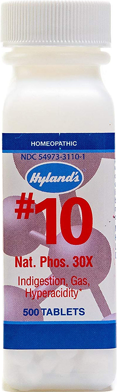 Natrum Phosphoricum, 30X, No. 10, 500 Tablets , Brand_Hyland's Homeopathic Form_Tablets Size_500 Tabs