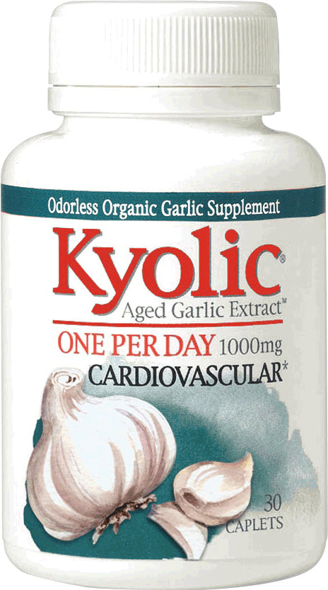 Aged Garlic Extract™, 1000 mg, 30 Caplets , Brand_Kyolic Potency_1000 mg Size_30 Caps