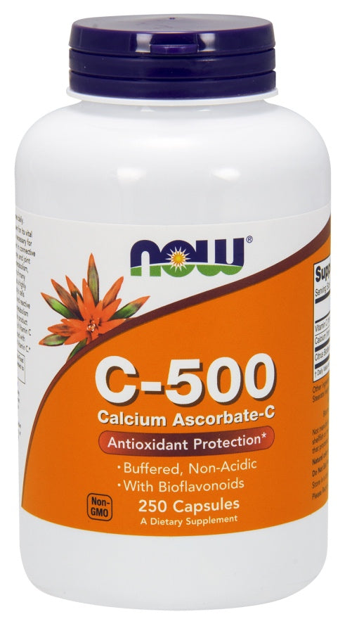 Vitamin C-500 Calcium Ascorbate, 250 Capsules , Brand_NOW Foods Form_Capsules Size_250 Caps