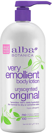 Original Very Emolliennt Body Lotion, Unscented, 32 Oz (907 mL) Lotion , Brand_Alba Form_Lotion Size_32 Fl Oz