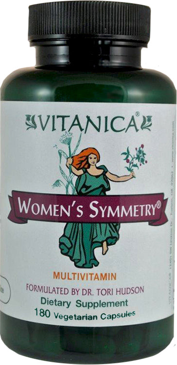 Women's Symmetry Multivitamin, 180 Vegetarian Capsules , Brand_Vitanica Form_Vegetarian Capsules Size_180 Caps