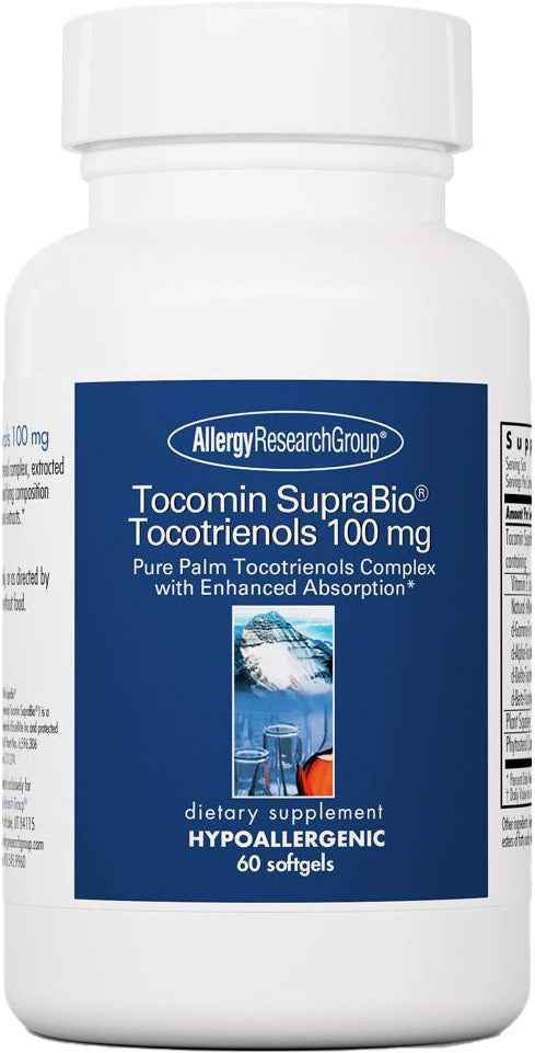 Tocomin SupraBio® Tocotrienols 100 mg, 60 Softgels , Brand_Allergy Research Group