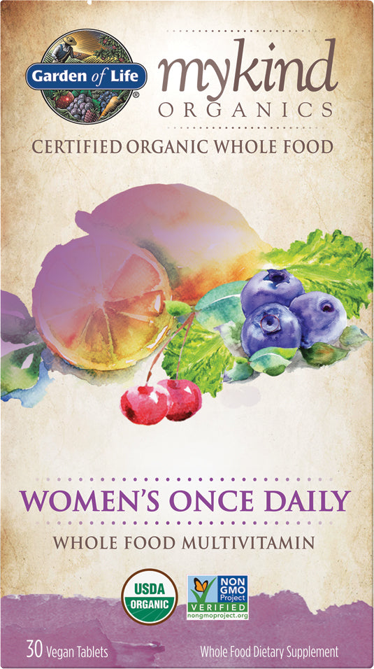 mykind Organics Women’s Once Daily Multi, 60 Vegan Tablets , Brand_Garden of Life Form_Vegan Tablets Size_60 Tabs tabs
