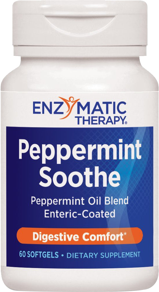 Peppermint Soothe Peppermint Oil Blend Digestive Comfort, 60 Enteric-Coated Softgels , Brand_Enzymatic Therapy Form_Softgels Size_60 Softgel