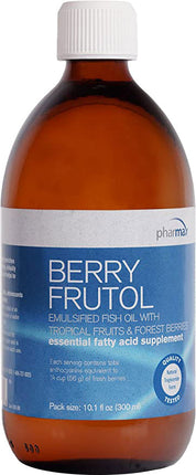 Berry Frutol Emulsified Fish Oil with Tropical Fruits & Berries, 10.1 Fl Oz (300 mL) Oil , 20% Off - Everyday [On] Practitioner Brand