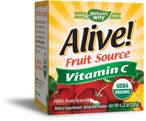 Alive! Vitamin C, 4.23 oz (120g) Powder , Brand_Nature's Way Form_Powder Size_4.23 Oz