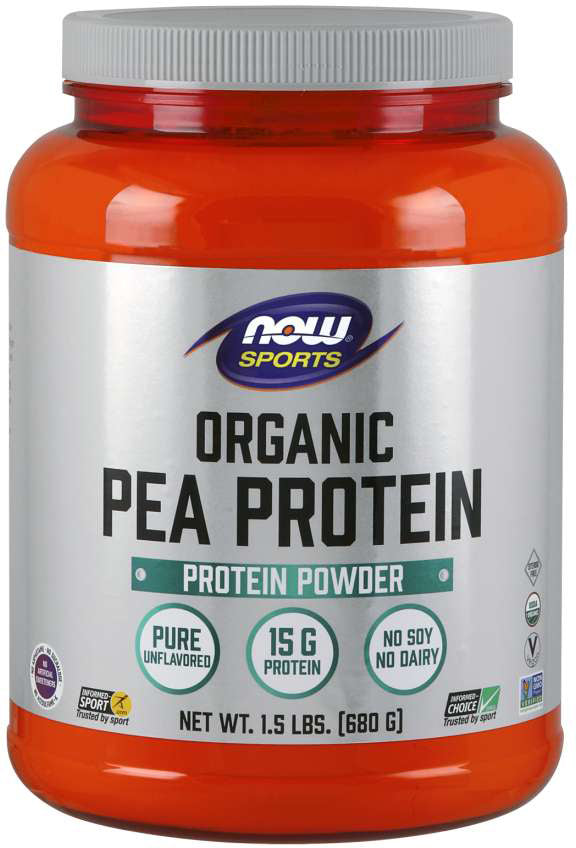 Organic Pea Protein, 1.5 Lb Powder , Brand_NOW Foods Form_Powder Size_1.5 Lbs