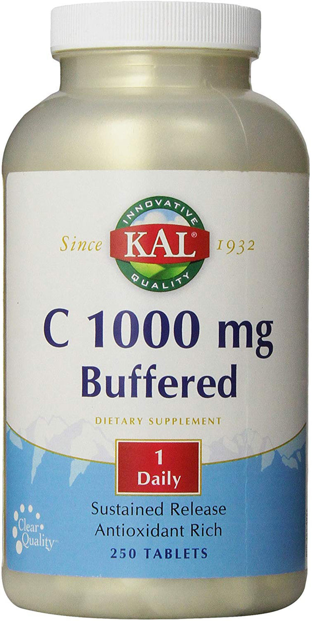 C 1000 mg Buffered, 250 Sustained Release Tablets