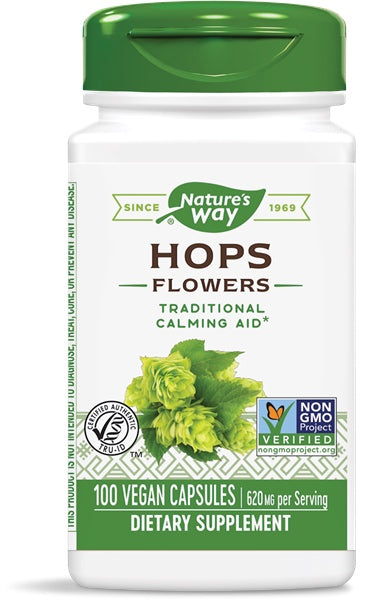 Hops Flowers, 100 Capsules , Brand_Nature's Way Form_Capsules Size_100 Caps