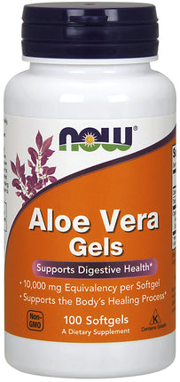 Aloe Vera 10,000 mg, 100 Softgels , Brand_NOW Foods Form_Softgels Potency_10000 mg Size_100 Softgels