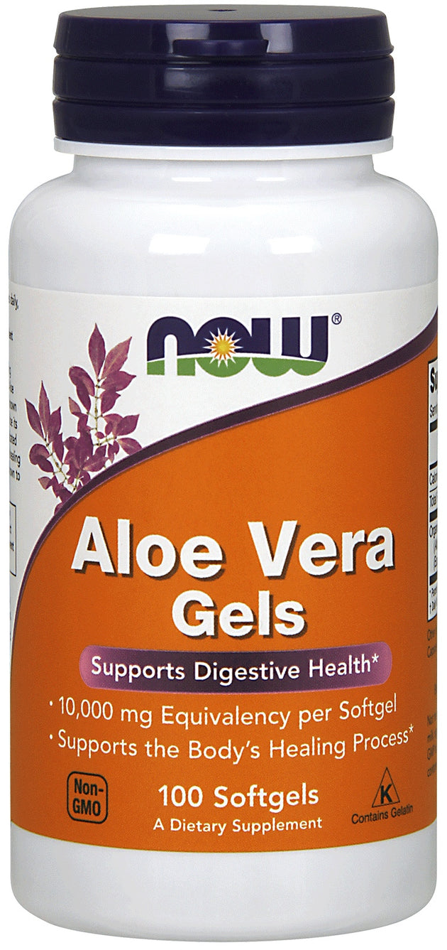 Aloe Vera 10,000 mg, 100 Softgels , Brand_NOW Foods Form_Softgels Potency_10000 mg Size_100 Softgels
