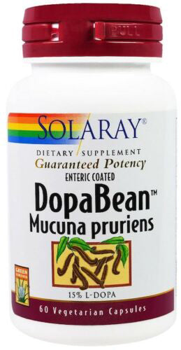 DopaBean Mucuna pruriens, 15% L-Dopa, 333 mg, 60 Vegetarian Capsules , Brand_Solaray Form_Vegetarian Capsules Potency_333 mg Size_60 Caps