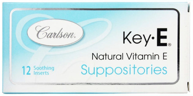 Key-E Suppositories, 12 Soothing Inserts , Brand_Carlson Labs Form_Inserts Size_12 Count