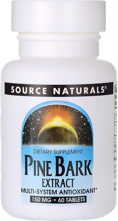 Pine Bark Extract 150 mg, 60 Tablets , Brand_Source Naturals Form_Tablets Potency_150 mg Size_60 Tabs