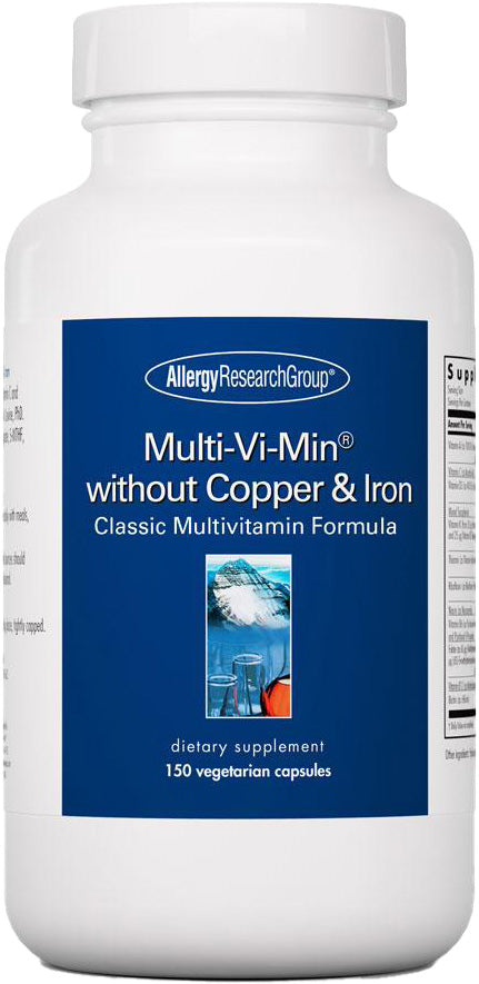 Multi-Vi-Min® without Copper & Iron, 150 Vegetarian Capsules , Brand_Allergy Research Group