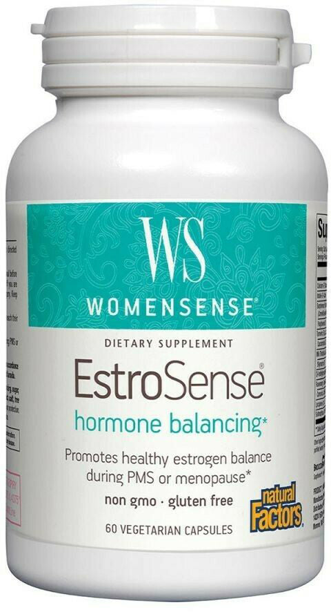 WomenSense® EstroSense®, 60 Vegetarian Capsules , Brand_Natural Factors Form_Vegetarian Capsules Size_60 Caps