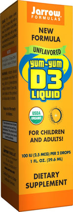 Yum-Yum D3 Liquid®, 100 IU, Lemon Flavor, 0.9 fl oz (27 ml)