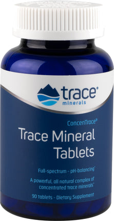 ConcenTrace® Trace Mineral Tablets Full-Spectrum and pH-balancing, 90 Tablets