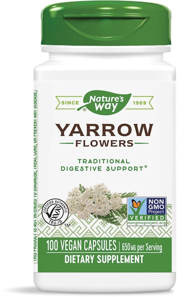 Yarrow Flowers, 100 Capsules , Brand_Nature's Way Form_Capsules Size_100 Caps