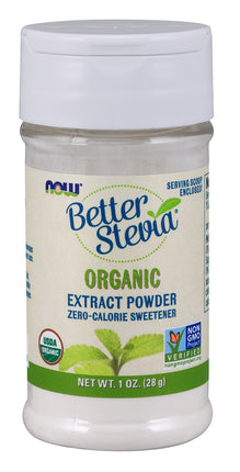BetterStevia&reg; Extract Powder, Organic, 1 oz. , Brand_NOW Foods Form_Powder Size_1 Oz