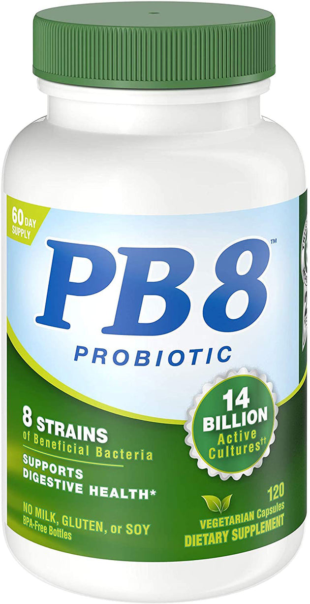 PB8™ Probiotic, 8 Strains with 14 Billion Active Cultures, 120 Vegetarian Capsules ,