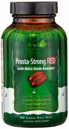 Prosta-Strong RED with Nitric Oxide Boosters, 80 Liquid Softgels , Brand_Irwin Naturals Form_Softgels Size_80 Softgels