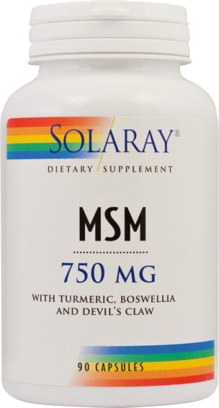 MSM 750 mg, 90 Capsules , Brand_Solaray Potency_750 mg Size_90 Caps