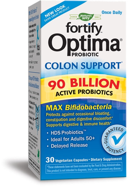 Fortify™ Optima® Colon Support* 90 Billion Probiotic, 30 Capsules , Brand_Nature's Way Form_Capsules Size_30 Caps