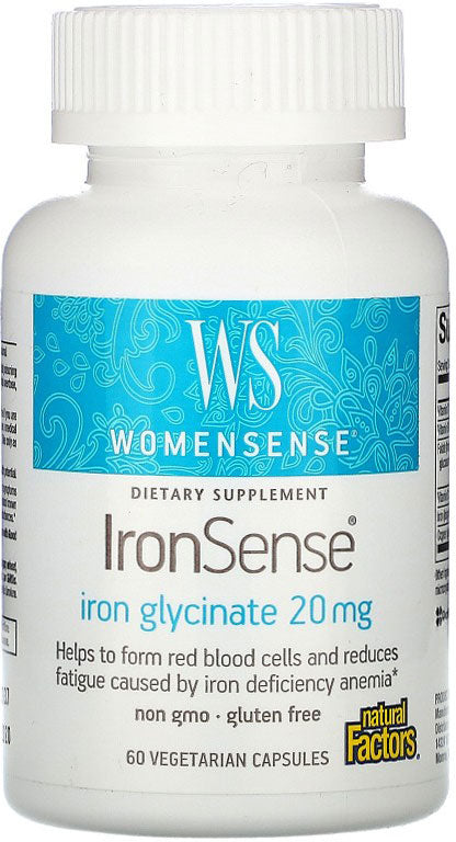 Iron Sense®, 20 mg of Iron Glycinate, 60 Vegetarian Capsules ,