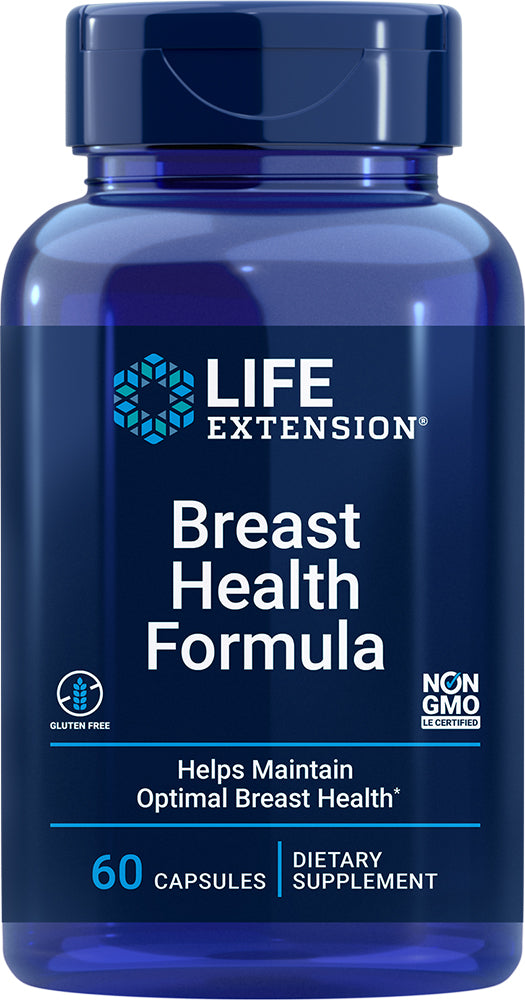 Breast Health Formula, 60 Vegetarian Capsules , Brand_Life Extension Form_Vegetarian Capsules Size_60 Caps