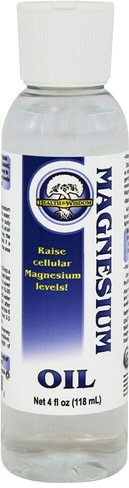 Magnesium Oil USP, 4 Fl Oz (118 mL) Oil , Brand_Health and Wisdom Form_Oil Size_4 Fl Oz
