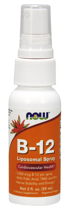 Vitamin B-12 Liposomal Spray, 2 oz. , Brand_NOW Foods Form_Spray Size_2 Oz