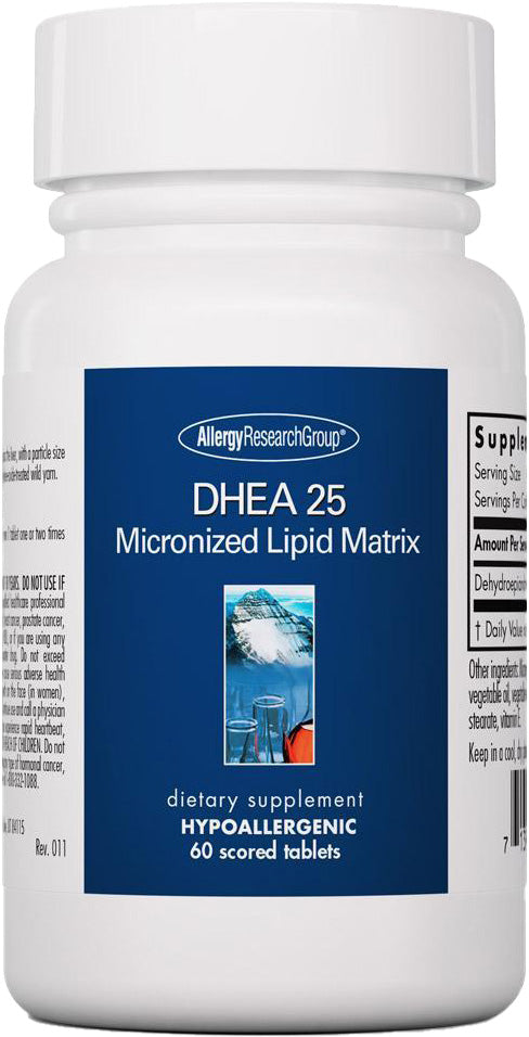 DHEA 25, 25 mg, 60 Scored Tablets , Brand_Allergy Research Group