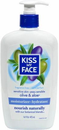 Olive & Aloe Moisturizer, 16 Fl Oz (473 mL) Lotion , Brand_Kiss My Face Form_Lotion Size_16 Fl Oz