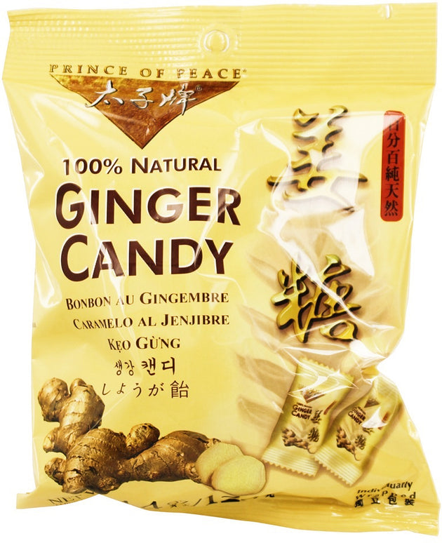 100% Natural Ginger Candy, 4.4 Oz (125 g) Candies , Brand_Prince of Peace Form_Candies Size_4.4 Oz