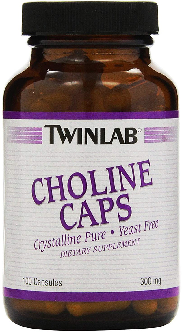 Choline Caps, 300 mg, 100 Capsules , Brand_TwinLab Form_Capsules Potency_300 mg Size_100 Caps