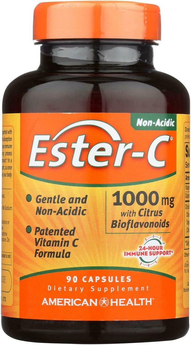 Ester-C® 1000 mg with Citrus Bioflavonoids, 90 Capsules , Brand_American Health Potency_1000 mg Size_90 Caps