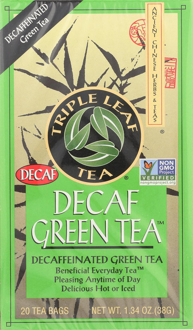 Decaf Green Tea™, 1.34 Oz (38 g) 20 Tea Bags , Brand_Triple Leaf Tea Form_Tea Bags Size_20 Count